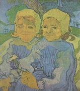Vincent Van Gogh Two Children (nn04) painting